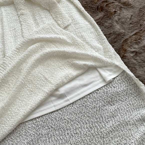 Lulu’s Serene Situation White Knit Sleeveless Midi Dress Size Medium NWT - Picture 5 of 12